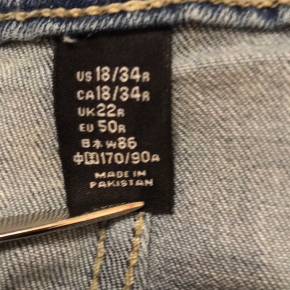 Gap Denim Legging with patches - Size 18 - $25 - Picture 7 of 11